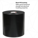 3M Scotchrap Vinyl Corrosion Protection Tape 51, 6 in x 100 ft, Unprinted, Black (7100007740) (4 Pack) - 7