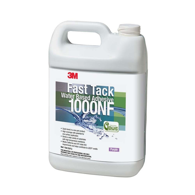 3M 1000NF Purple Fast Tack Water Based Adhesive, 1 Gallon (7100007793)