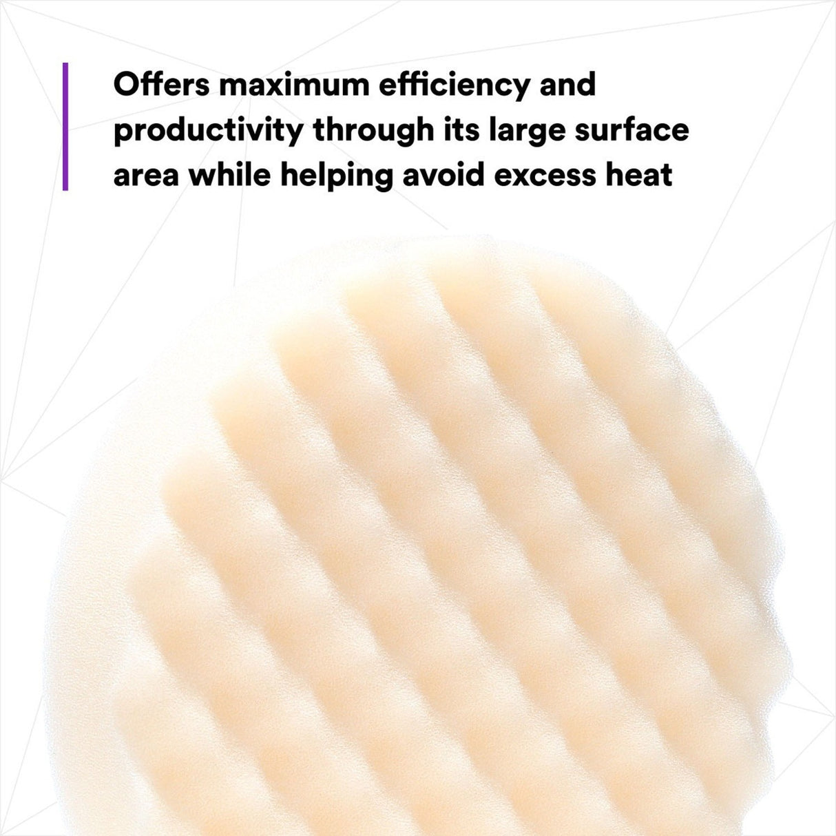 3M Perfect-It Hookit Foam Compounding Pad, Hook and Loop, Waffle, White, 8 in (05737) (7100008771) (6 Pack) - 7