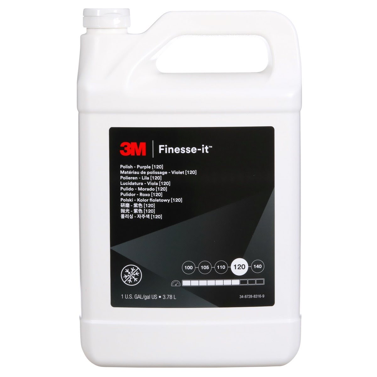 3M 120 51056 Finesse-it Polish Standard Series Purple 1 US Gallon Bottle (7100009019) (4 Pack)