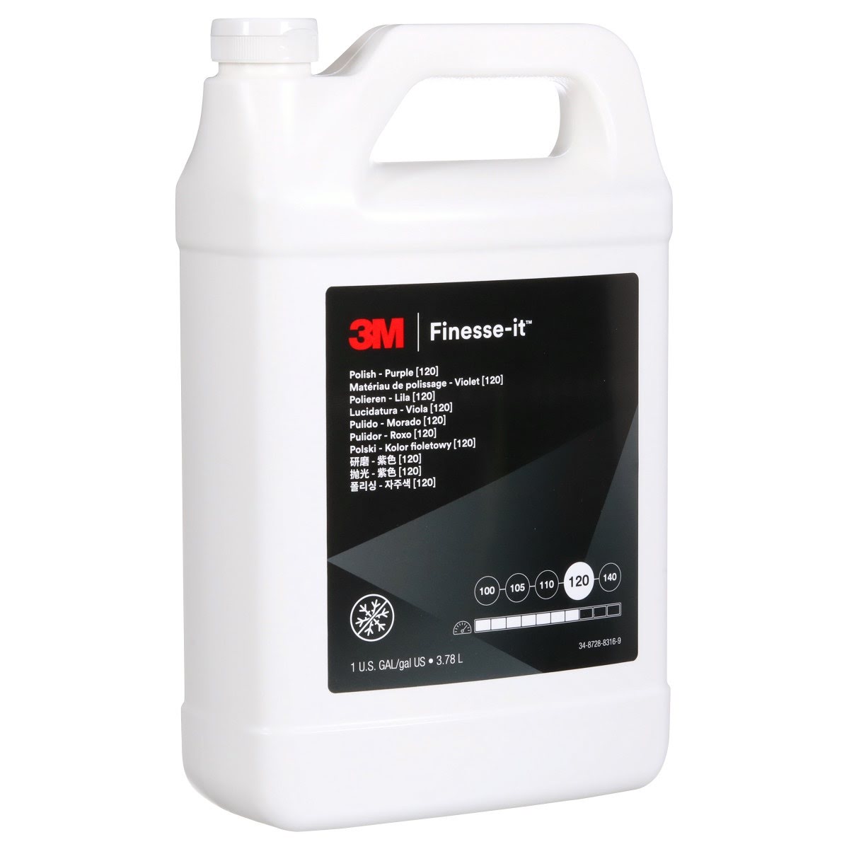 3M 120 51056 Finesse-it Polish Standard Series Purple 1 US Gallon Bottle (7100009019) (4 Pack) - 2