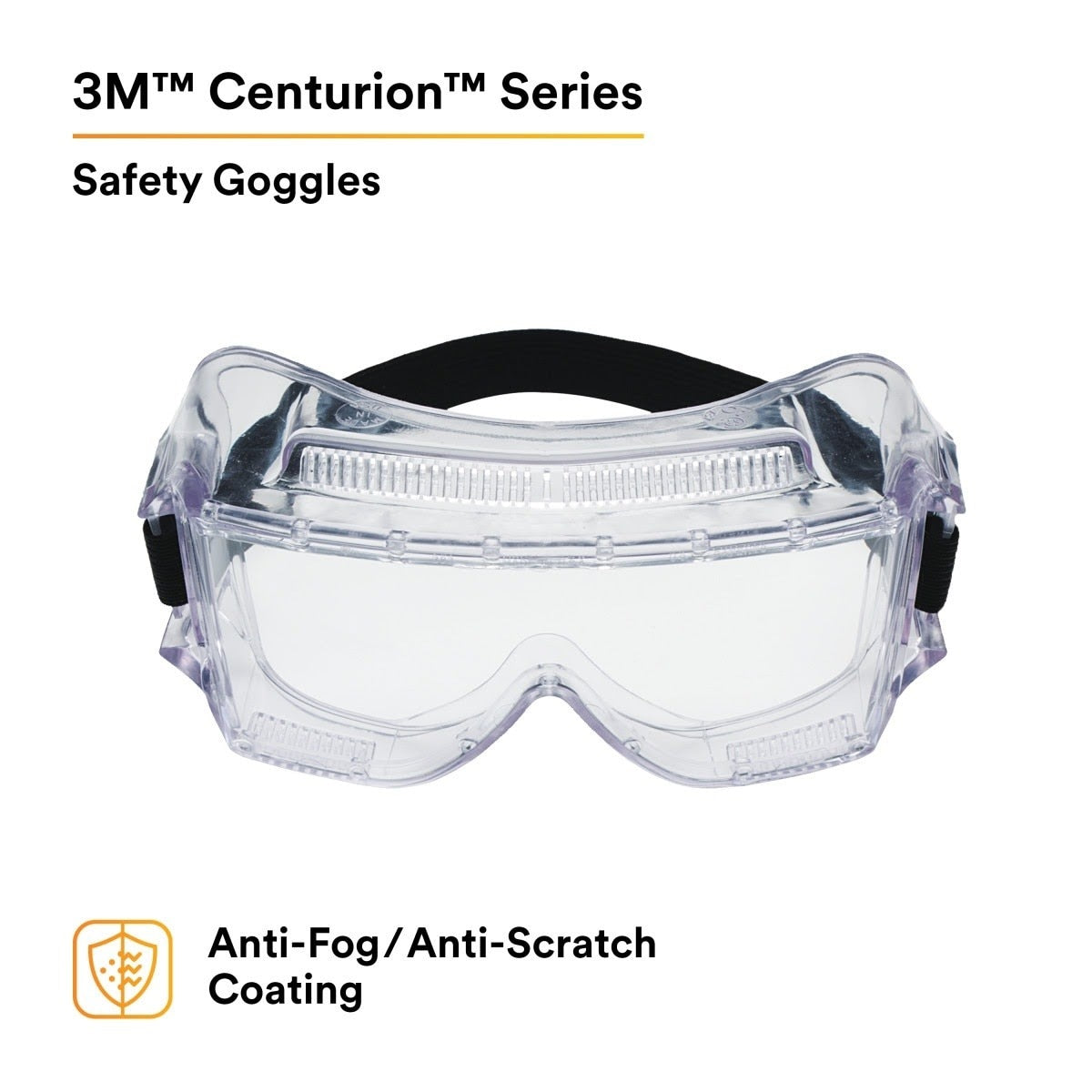 3M 40301-00000-10 Centurion Impact Safety Goggles 452AF, Clear Anti-Fog Lens (7100009575) (10 Pack) - 2