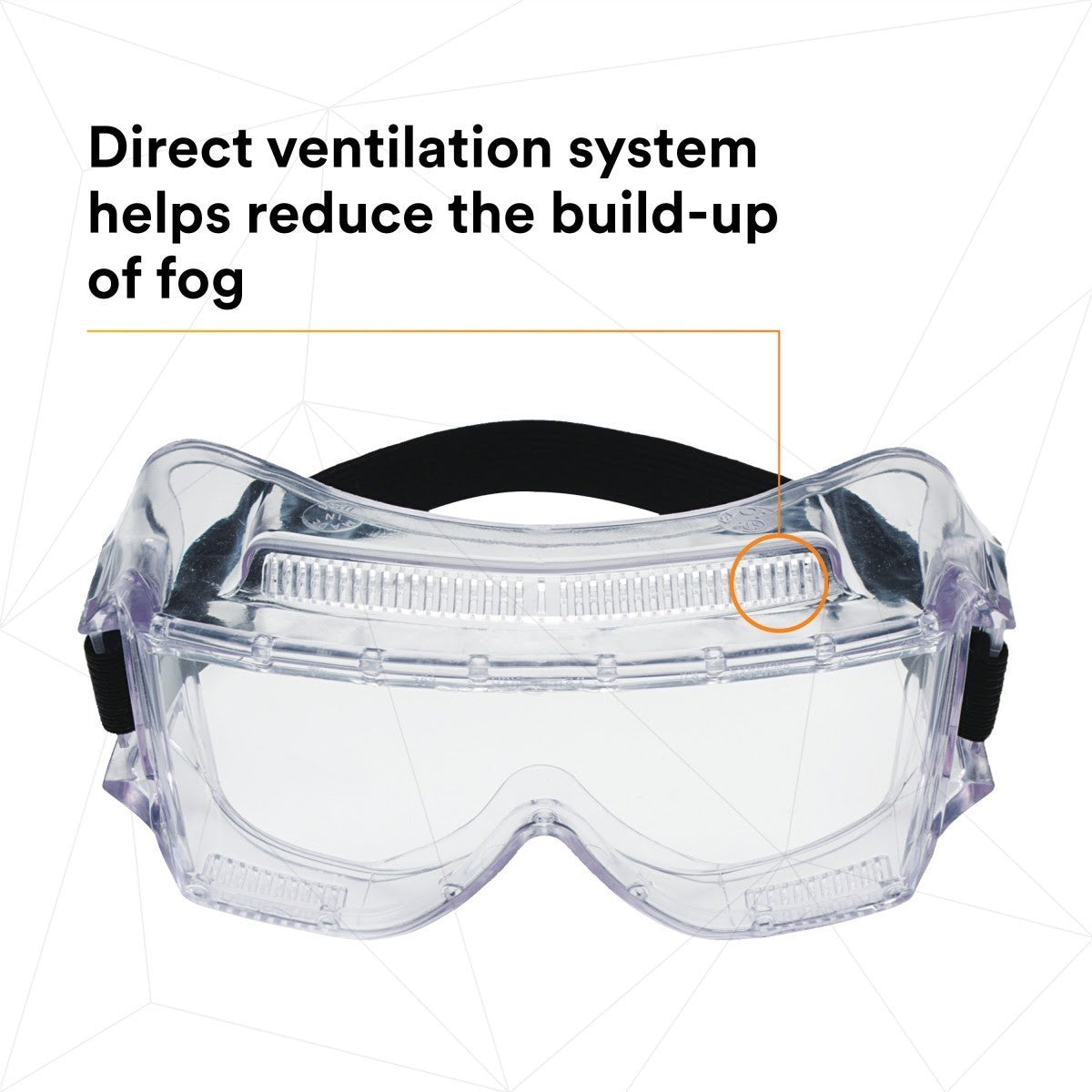 3M 40301-00000-10 Centurion Impact Safety Goggles 452AF, Clear Anti-Fog Lens (7100009575) (10 Pack) - 3