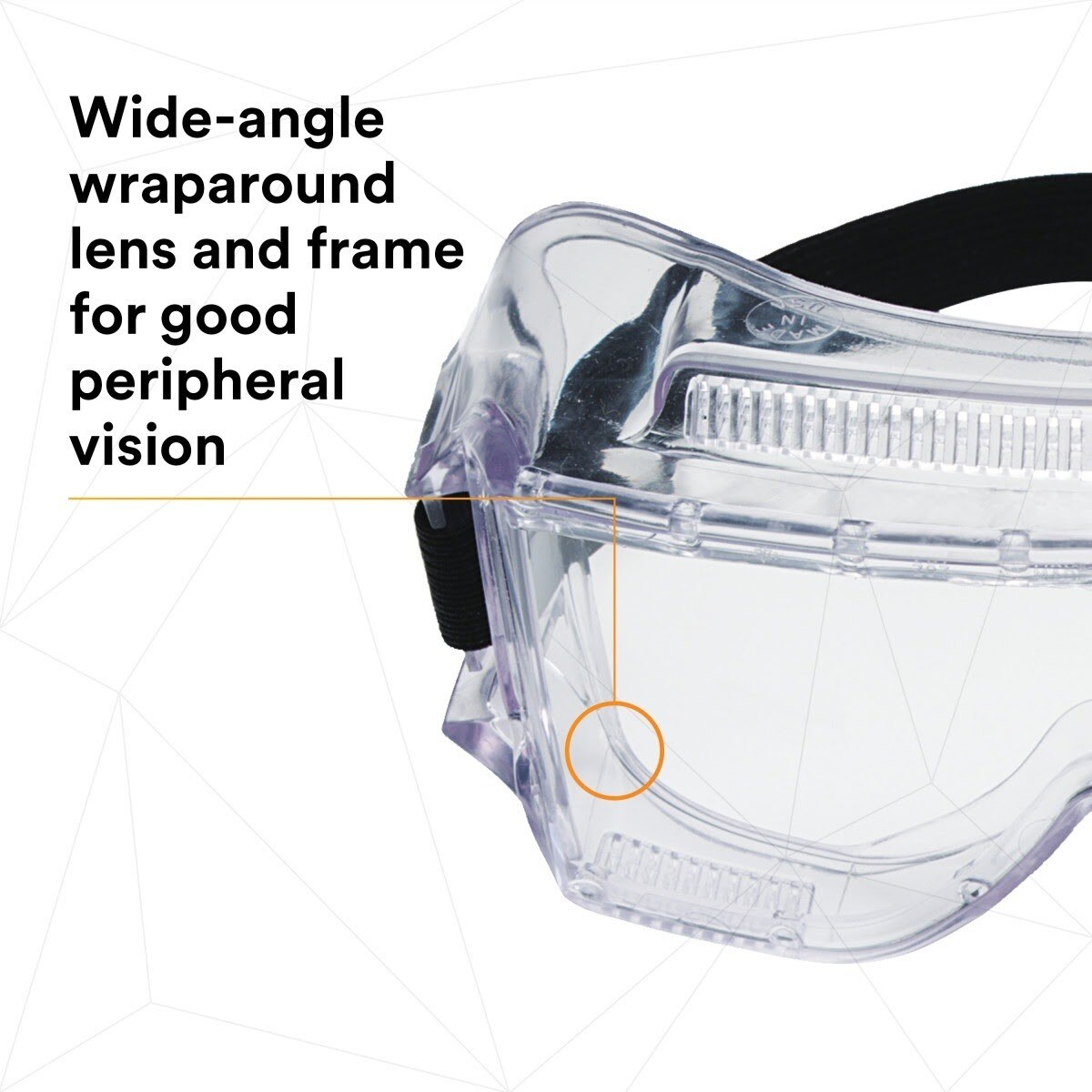 3M 40301-00000-10 Centurion Impact Safety Goggles 452AF, Clear Anti-Fog Lens (7100009575) (10 Pack) - 4