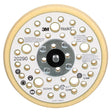 3M 20290 Xtract Hookit Low Profile Finishing Back-up Pad, 44 Holes, Yellow, 5 in, 5/16-24 EXT (7100009657) (10 Pack)