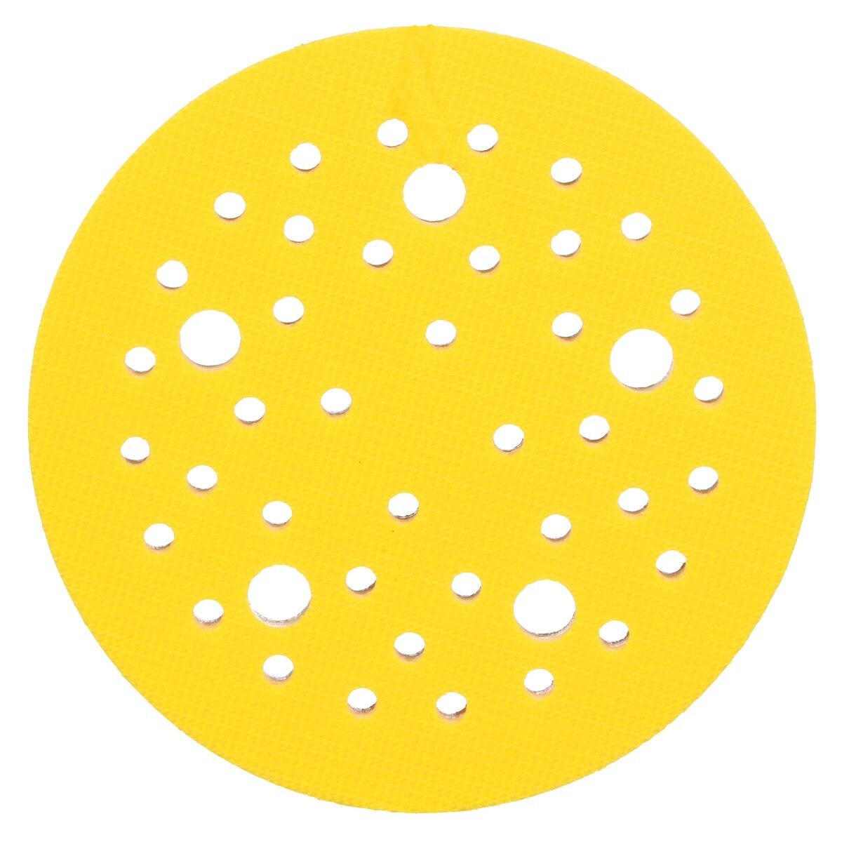 3M 20290 Xtract Hookit Low Profile Finishing Back-up Pad, 44 Holes, Yellow, 5 in, 5/16-24 EXT (7100009657) (10 Pack) - 3