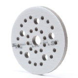3M 28323 Xtract Hookit Interface Disc Pad, Hook and Loop, Gray, 5 in x 1/2 in x 3/4 in, 31 Holes (7100009701) (10 Pack) - 3