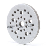 3M 28323 Xtract Hookit Interface Disc Pad, Hook and Loop, Gray, 5 in x 1/2 in x 3/4 in, 31 Holes (7100009701) (10 Pack) - 3