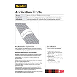 3M 7100009809 Tartan Filament Tape 8934, Clear, 12 mm x 55 m, 4 mil, Model Number: 8934-12MMX55M (72 Pack) - 3