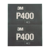 3M 270J 34337 Hookit Flexible Abrasive Hand Sheet, P400, 5.5 in x 6.8 in (7100010553) (125 Pack)