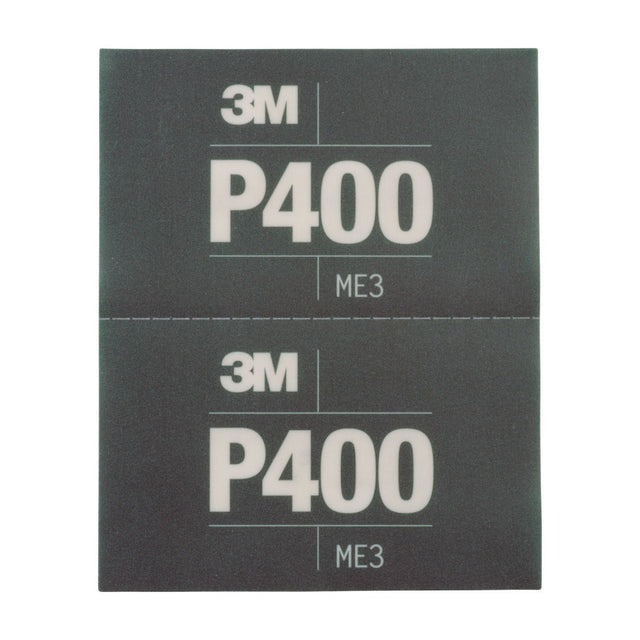 3M 270J 34337 Hookit Flexible Abrasive Hand Sheet, P400, 5.5 in x 6.8 in (7100010553) (125 Pack)