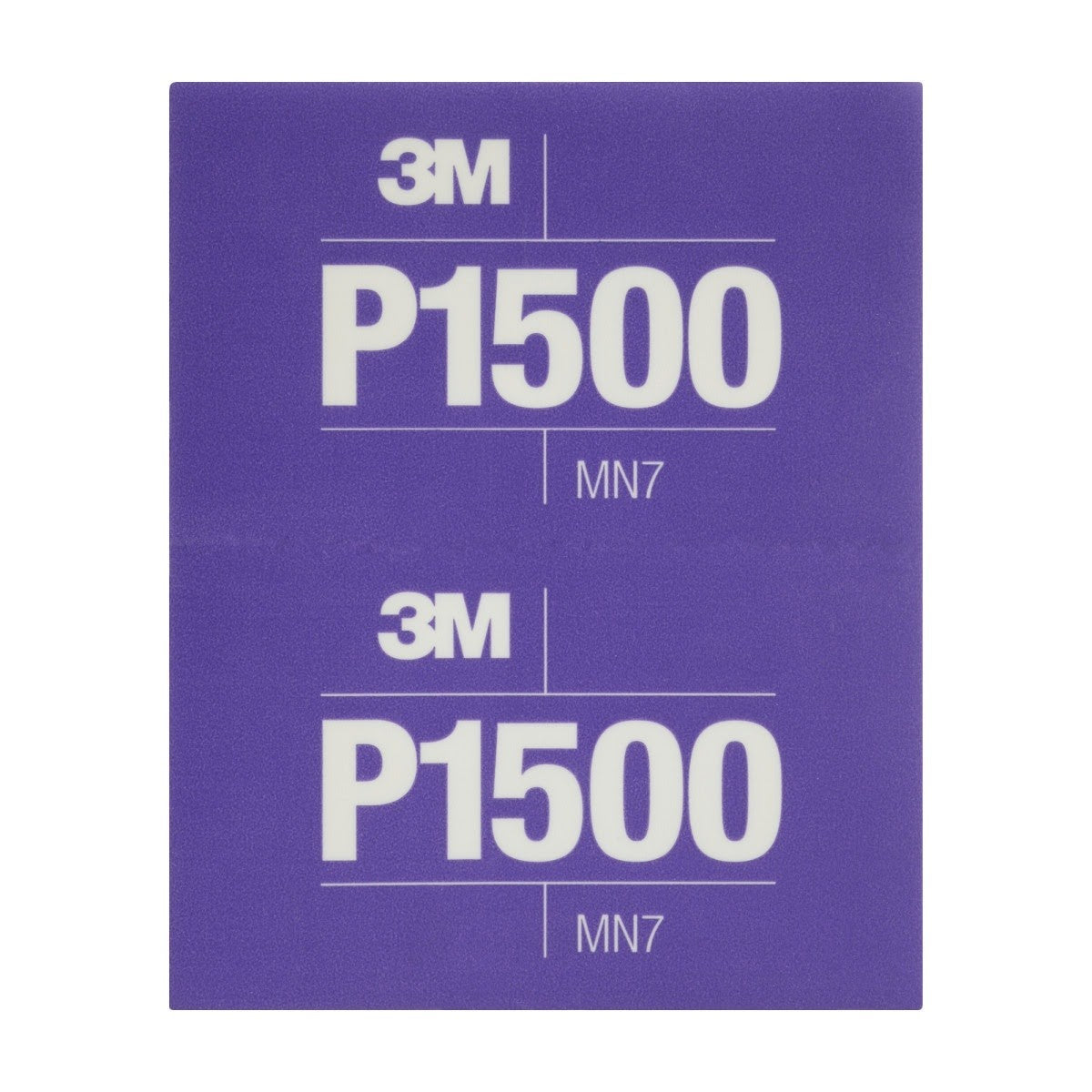 3M 270J 34343 Hookit Flexible Abrasive Sheet, P1500, 5.5 in x 6.8 in (7100010565) (125 Pack) - 3