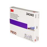 3M 270J 34340 Hookit Flexible Abrasive Hand Sheet, P800, 5.5 in x 6.8 in (7100010567) (125 Pack) - 8