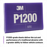3M 270J 34342 Hookit Flexible Abrasive Sheet, P1200, 5.5 in x 6.8 in (7100010568) (125 Pack) - 10