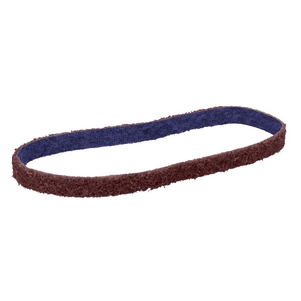 3M 7100010674 Scotch-Brite Durable Flex Low Stretch Belt, DF-BL, A/O Medium, 1/2 in x 18 in (20 Pack)
