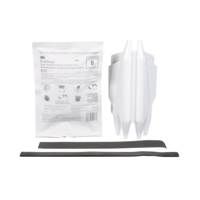 3M Scotchcast Flexible Splice Kit, Self Curing Resin, Flame Retardant Compound 2131, 0.6/1 kV, Black (7100011582) (10 Pack)
