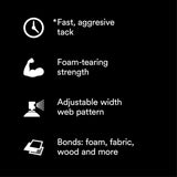 3M 74 Foam Fast CA Spray Adhesive, Low VOC <25%, Orange, 24 fl oz (Net Wt 19 oz) (74) (7100014104) (12 Pack) - 5