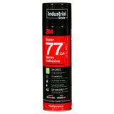 3M 77CA Multipurpose Spray Adhesive Clear Low VOC 25 Percent 24 fl oz Net Wt 18 oz (7100014109) (12 Pack)