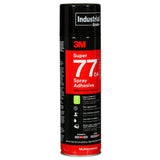 3M 77CA Multipurpose Spray Adhesive Clear Low VOC 25 Percent 24 fl oz Net Wt 18 oz (7100014109) (12 Pack) - 2