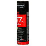 3M 77CA Multipurpose Spray Adhesive Clear Low VOC 25 Percent 24 fl oz Net Wt 18 oz (7100014109) (12 Pack) - 3