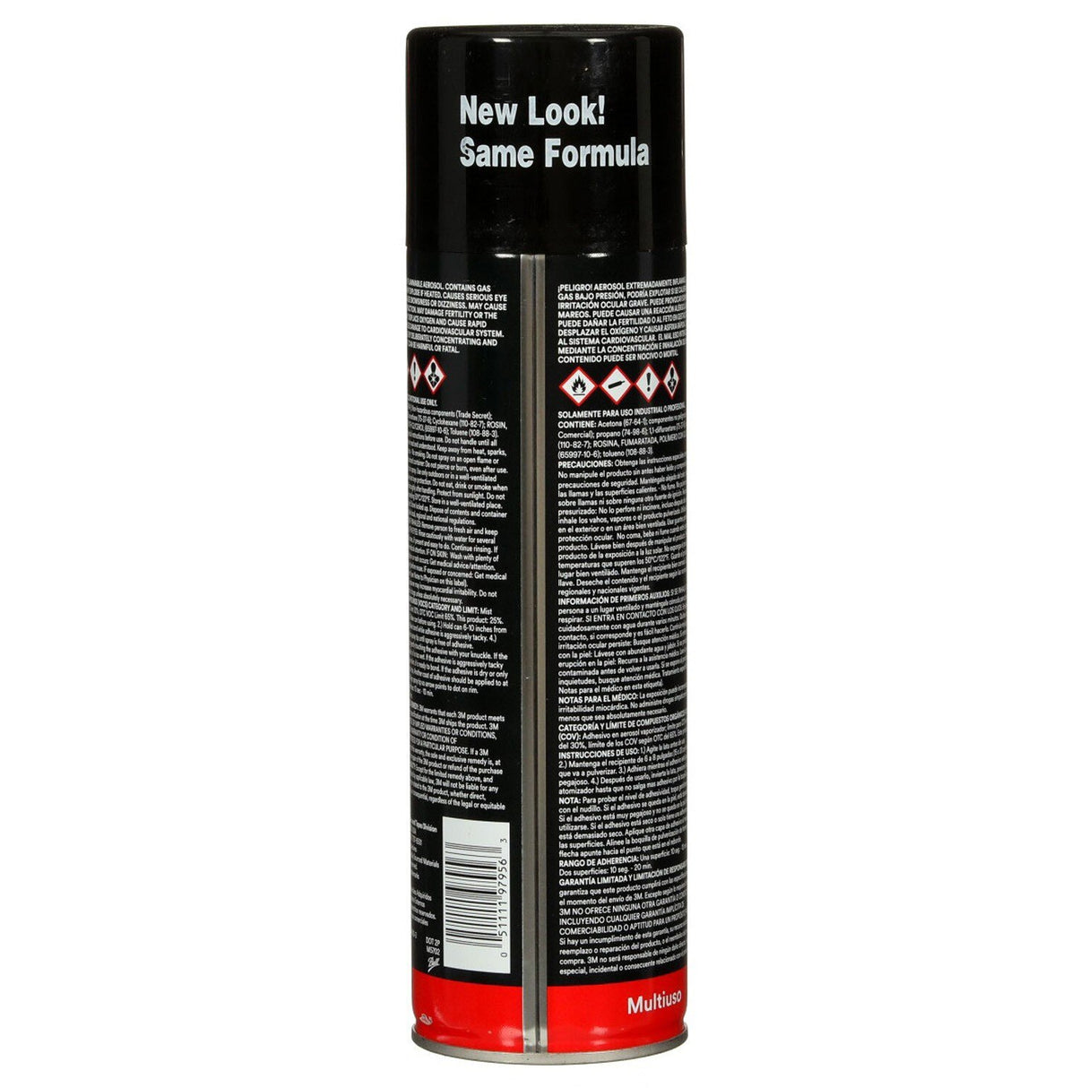 3M 77CA Multipurpose Spray Adhesive Clear Low VOC 25 Percent 24 fl oz Net Wt 18 oz (7100014109) (12 Pack) - 4