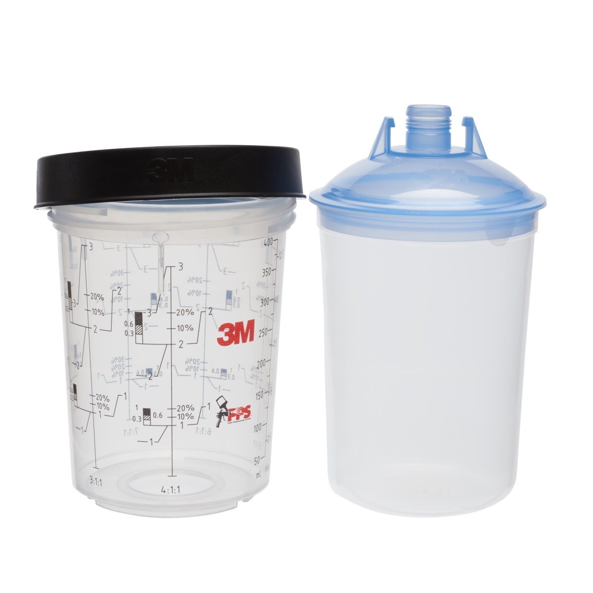 3M 16312 PPS Lid and Liner Kit Midi 13.5 fl oz 125 Micron Filter 50 Lids and Liners 20 Sealing Plugs (7100018936)