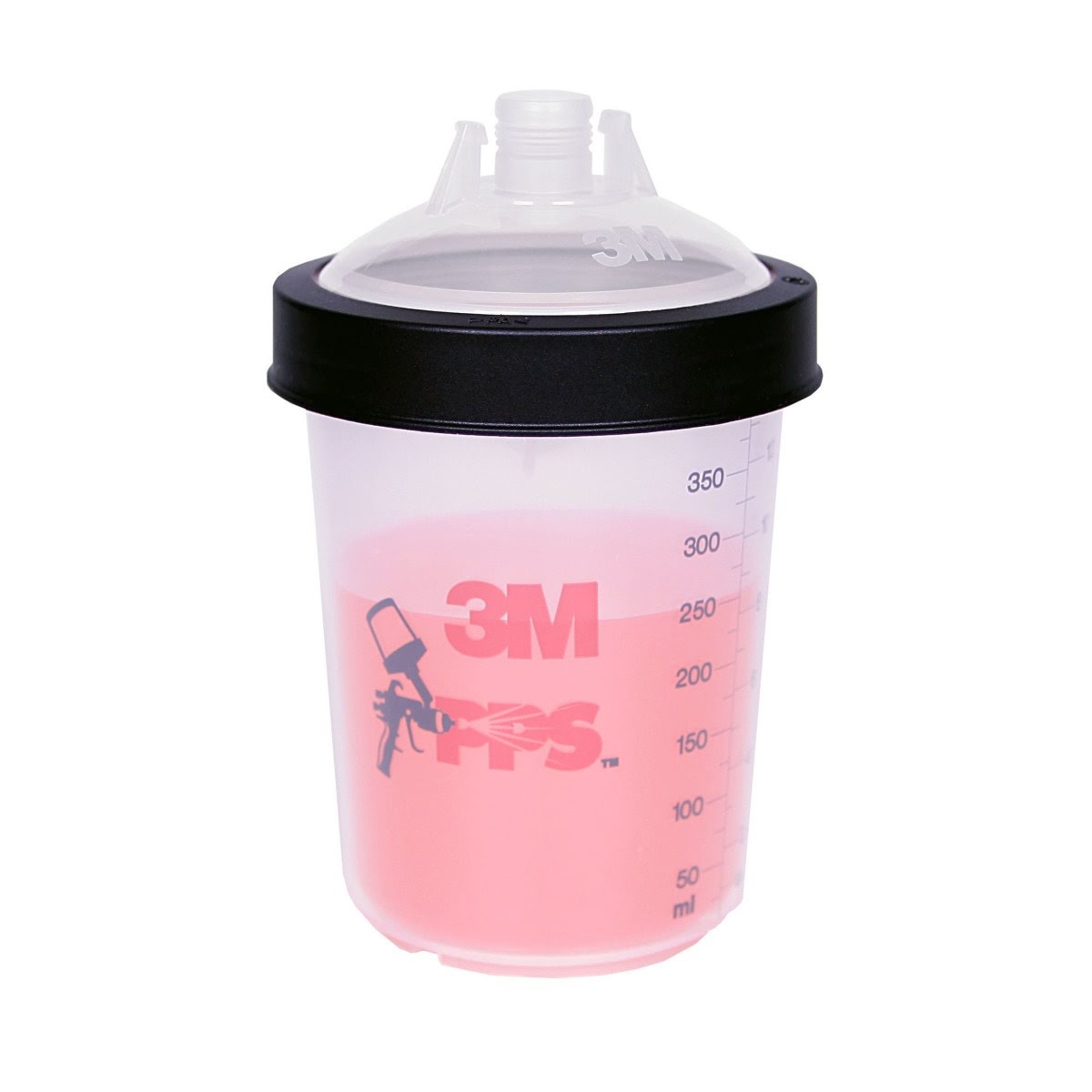 3M 16312 PPS Lid and Liner Kit Midi 13.5 fl oz 125 Micron Filter 50 Lids and Liners 20 Sealing Plugs (7100018936) - 2