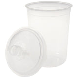 3M 16312 PPS Lid and Liner Kit Midi 13.5 fl oz 125 Micron Filter 50 Lids and Liners 20 Sealing Plugs (7100018936) - 7
