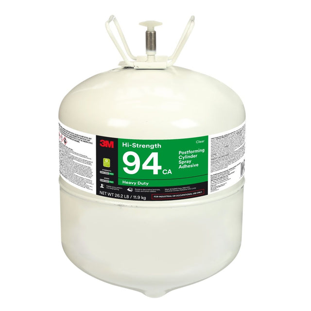 3M 94 ET Hi-Strength Postforming Cylinder Spray Adhesive, Red, Large, Net Wt 26.2 lb (7100018953)