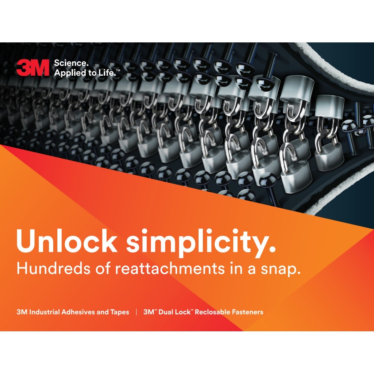 3M TB3560 Dual Lock Reclosable Fastener, Heavy Duty, Clear, Type 250/250, 1 in x 10 ft, Mated Strip (7100020027) (8 Pack) - 6