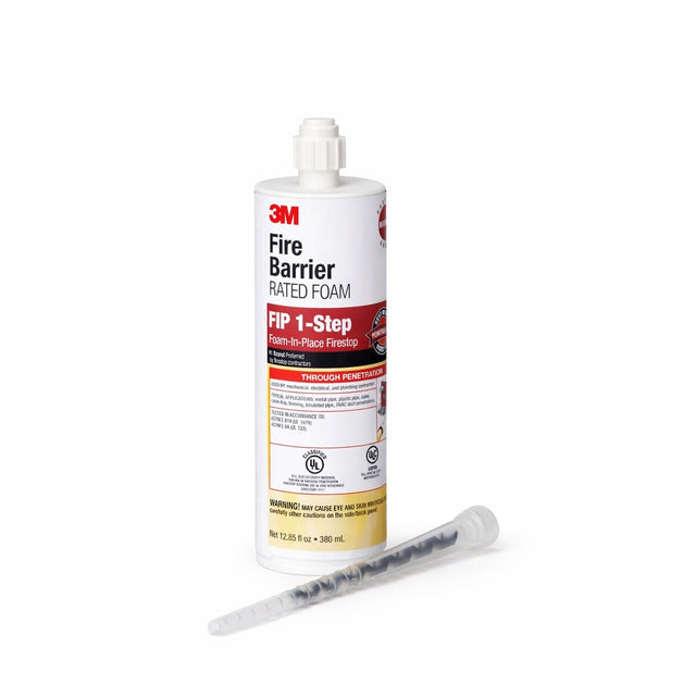 3M 7100020738 Fire Barrier Rated Foam FIP 1-Step Maroon 12.85 fl oz Cartridge (1 Pack)