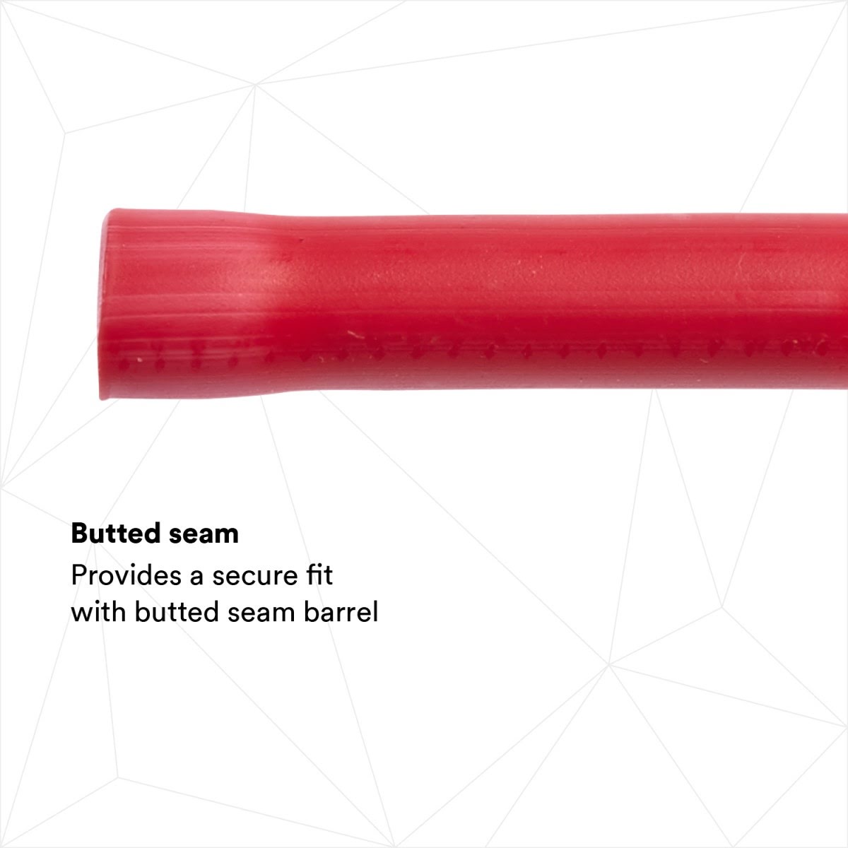 3M MVU18BCX Butt Connector, Vinyl Insulated, Red, 22-18 AWG, 1 in (7100021008) (500 Pack) - 2