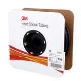 3M Heat Shrink Thin-Wall Tubing FP-301, 1/4 in ID, Black, 100 ft Roll, 2 to 1 Shrink Ratio, 600V (FP0.250BK100'S) (7100022418) (3 Pack) - 3