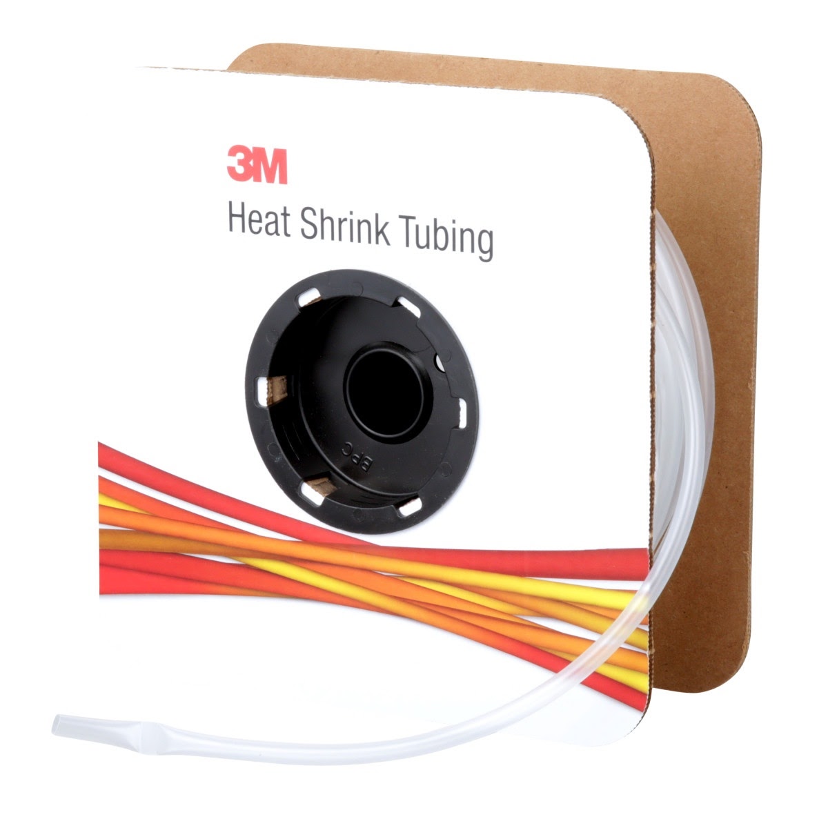 3M FP-301-1/4-100'-Clear-Spool Heat Shrink Thin-Wall Tubing (7100022513) (3 Pack) - 3