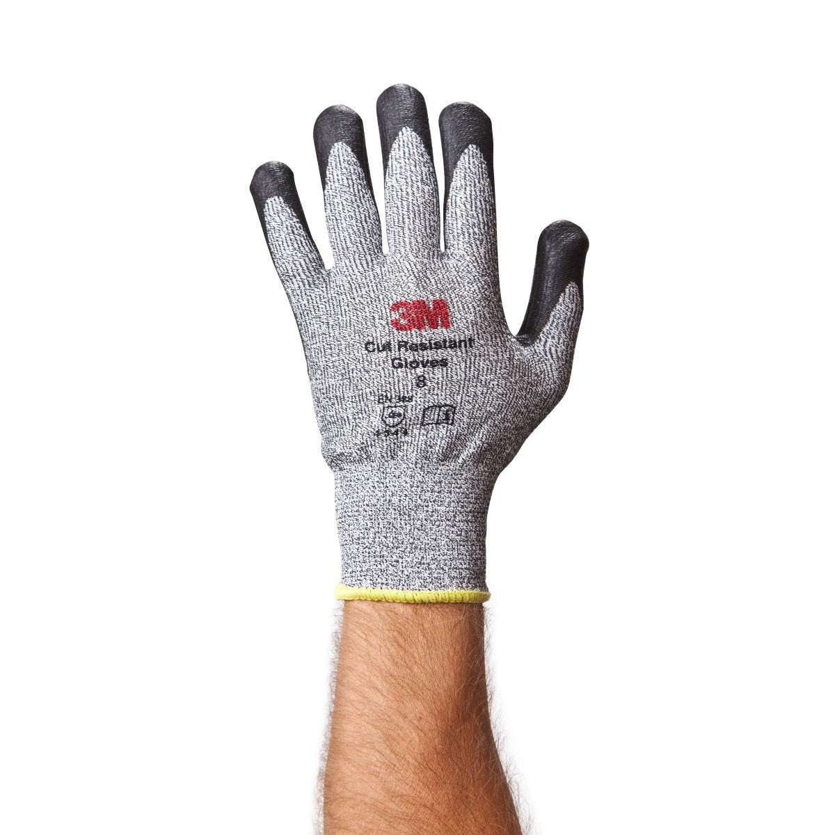 3M CGXL-CR Comfort Grip Cut Resistant Work Gloves, ANSI Cut Level 3, Nitrile Foam Coated, Gray, Size X-Large (7100023131) (1 Pair) (6 Pack)