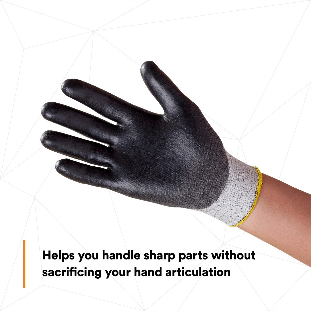 3M CGXL-CR Comfort Grip Cut Resistant Work Gloves, ANSI Cut Level 3, Nitrile Foam Coated, Gray, Size X-Large (7100023131) (1 Pair) (6 Pack) - 4