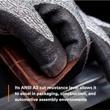 3M CGXL-CR Comfort Grip Cut Resistant Work Gloves, ANSI Cut Level 3, Nitrile Foam Coated, Gray, Size X-Large (7100023131) (1 Pair) (6 Pack) - 7