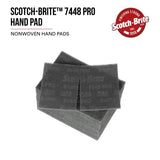 3M PO-HP 7448 Scotch-Brite Hand Pad, SiC Ultra Fine, Gray, 6 in x 9 in (7100023340) (20 Pack) - 8