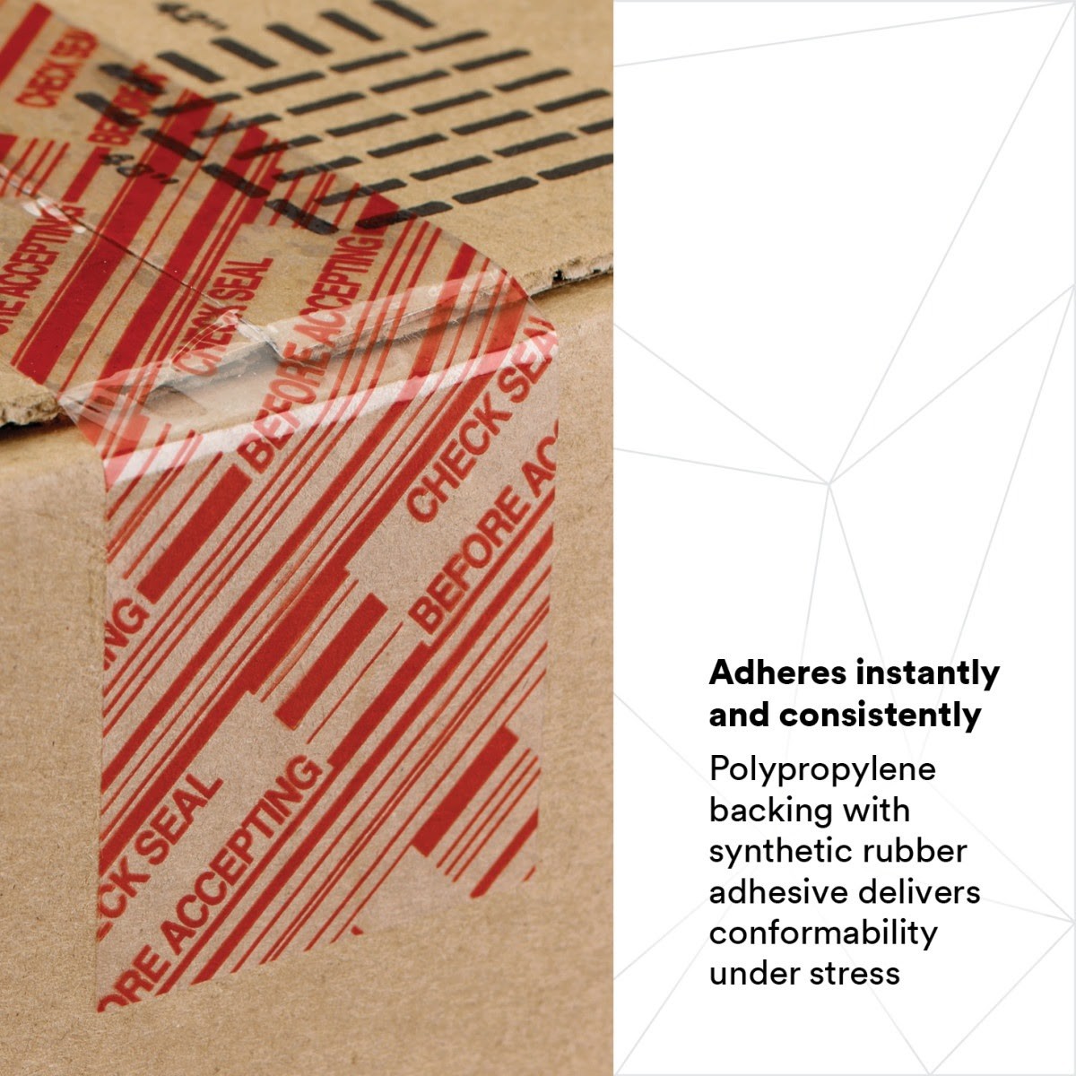3M 3779 Scotch Security Message Box Sealing Tape, Clear, 72 mm x 100 m (7100023368) (96 Pack) - 4