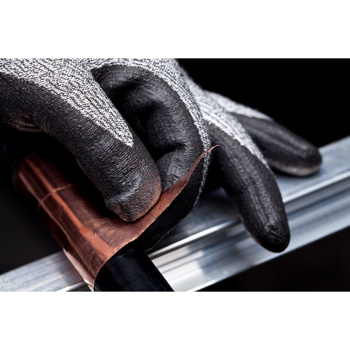 3M CGL-CR Comfort Grip Cut Resistant Work Gloves, ANSI 3, Gray, Large, Nitrile Foam Coated, Washable, Knit Wrist Cuff (7100023421) (1 Pair) (6 Pack) - 6