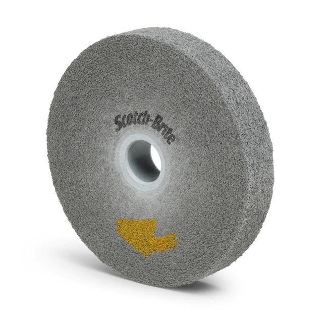 3M EP-WL Scotch-Brite EXL Pro Deburring Convolute Wheel, 9S Fine, Silicon Carbide, Gray, 6 in x 1 in x 1 in (7100023492) (3 Pack)