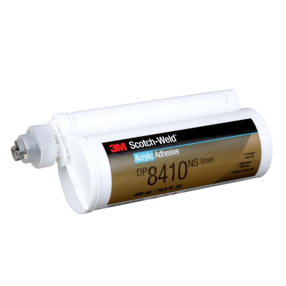3M 8410NS DP8410NS Scotch-Weld Acrylic Adhesive DP Green Duo-Pak (7100024045) (6 Pack) - 3