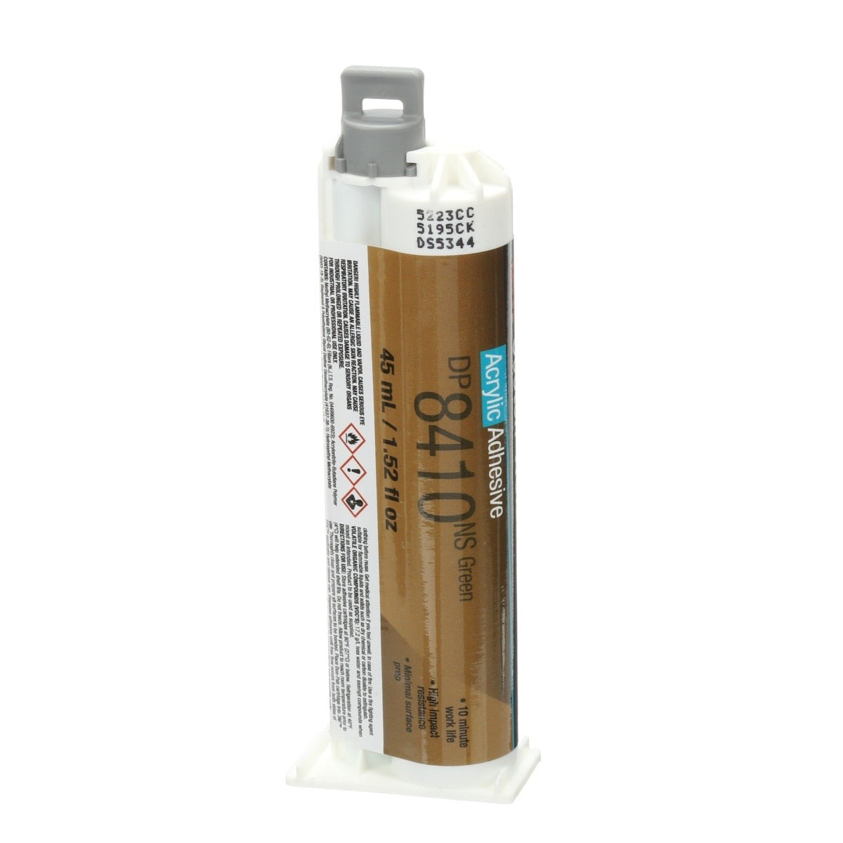 3M Scotch-Weld Acrylic Adhesive, Green, 45 mL Duo-Pak (DP8410NS) (7100024055) (12 Pack)