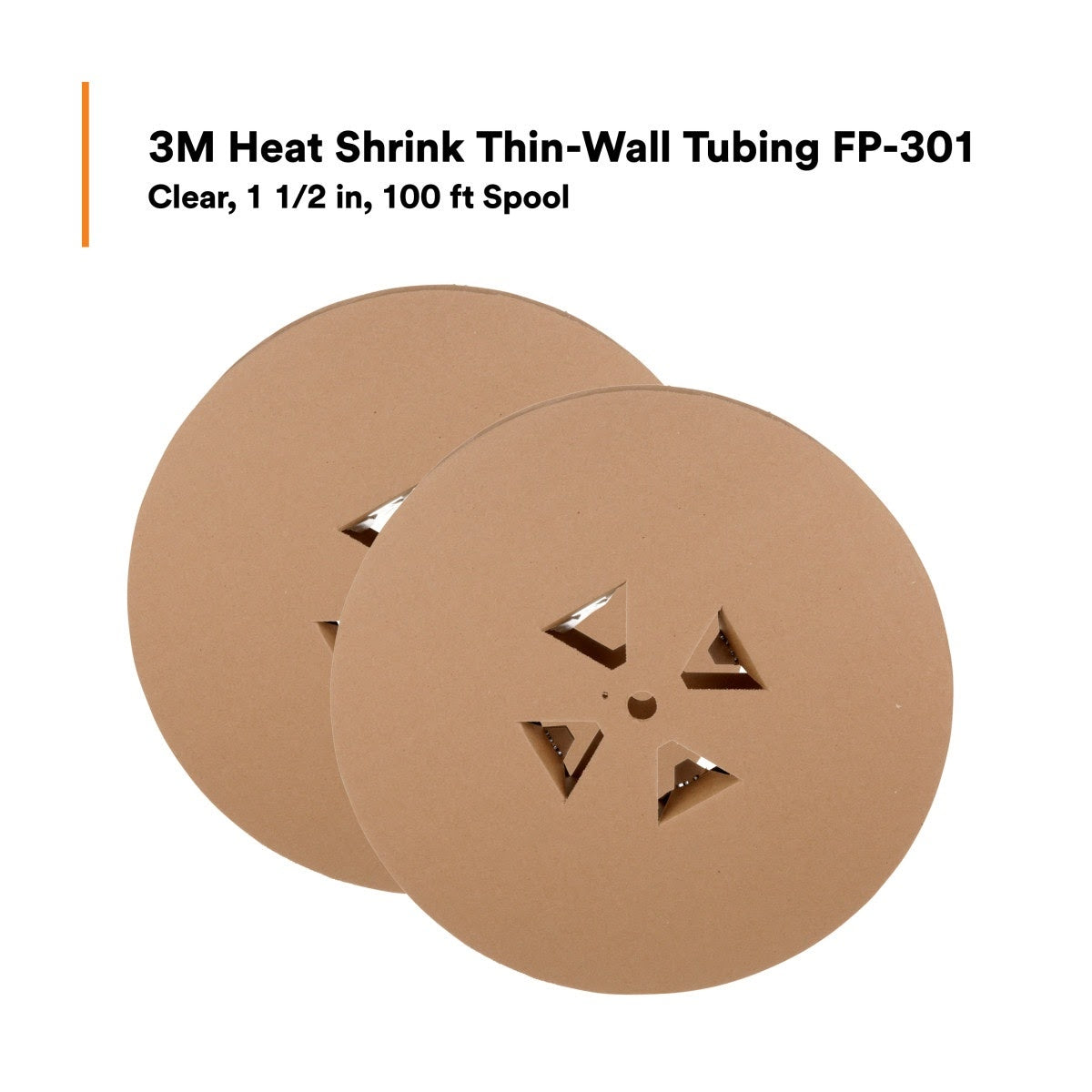 3M FP-301-1.5-Clear-100 Heat Shrink Thin-Wall Tubing, 100 ft Length (7100025155) (2 Pack) - 8