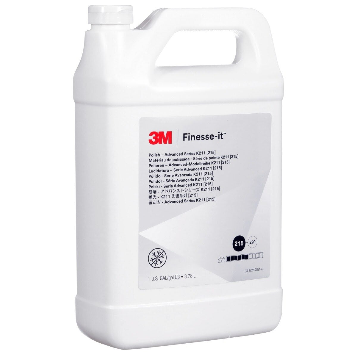 3M 215 28695 Finesse-it Polish Advanced K211 (), 1 Gallon (3.785 Liter) (7100025167) (4 Pack) - 2