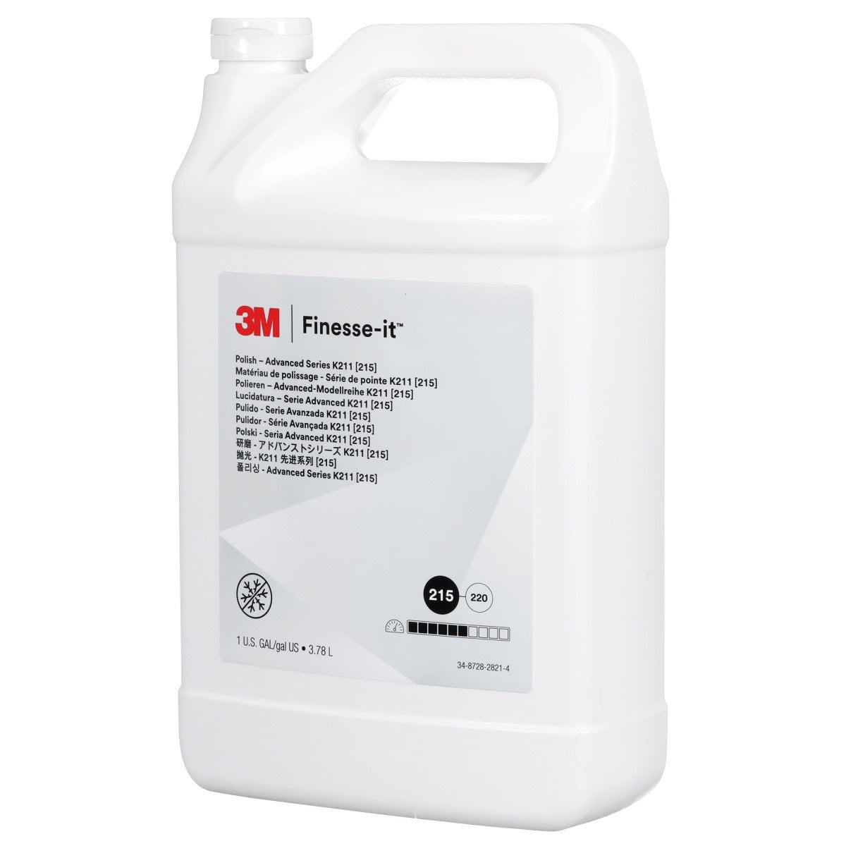 3M 215 28695 Finesse-it Polish Advanced K211 (), 1 Gallon (3.785 Liter) (7100025167) (4 Pack) - 3