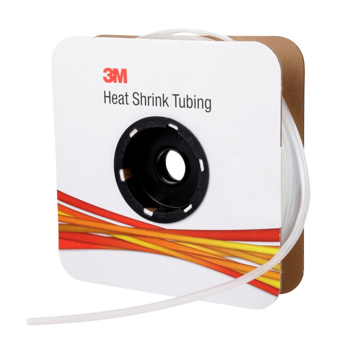 3M FP0.500CR100'S Heat Shrink Thin Wall Tubing FP-301, Clear, 2:1, 1/2 in x 100 ft Roll (7100025556) (3 Pack) - 4