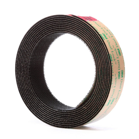 3M Dual Lock Low Profile Reclosable Fastener, Black, 1 in x 10 ft (TB4575) (7100026081) (8 Pack)