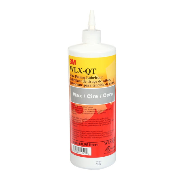 3M Wire Pulling Lubricant Wax, Gray, 1 Quart Canister (WLX-QT) (7100026918) (12 Pack)