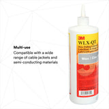 3M Wire Pulling Lubricant Wax, Gray, 1 Quart Canister (WLX-QT) (7100026918) (12 Pack) - 3